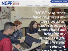 Tablet Screenshot of ngpf.org